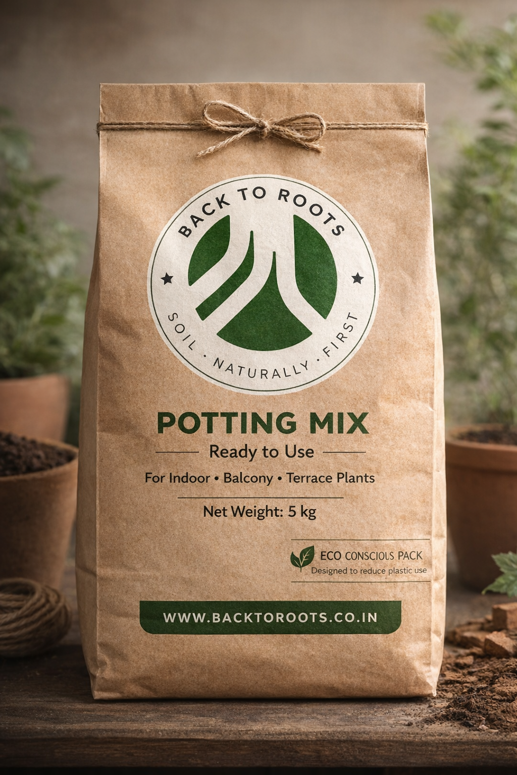 Premium Potting Mix with 20% Artisanal Biochar – For Healthier, Faster-Growing Plants details gallery view - image 2